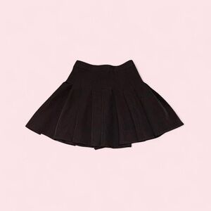 Princess Polly Black Pleated Mini Skirt